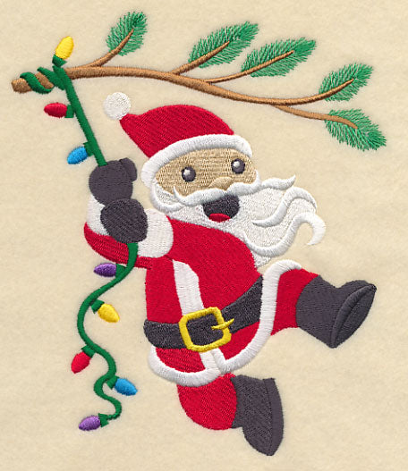 Christmas Lights and Santa