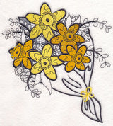 Daffodil Bouquet Wrapped In Paper