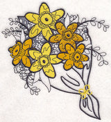 Daffodil Bouquet Wrapped In Paper