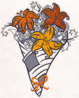 Lily Bouquet Wrapped In Paper