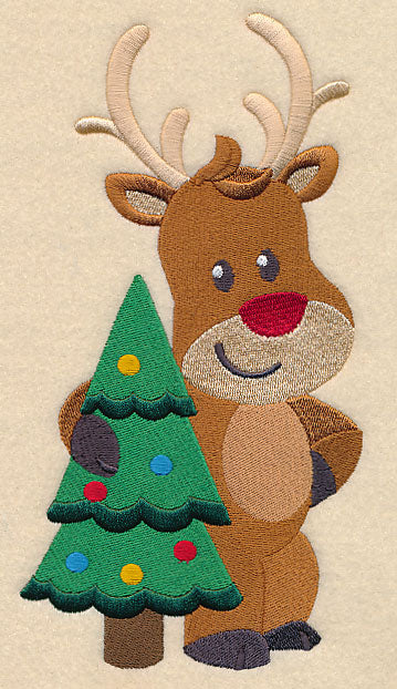 Reindeer and Christmas Tree