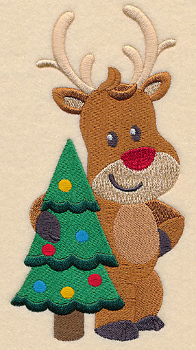 Reindeer and Christmas Tree