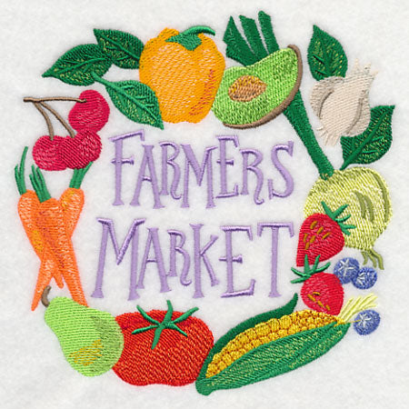 Farmers Market Vegetables in Watercolor