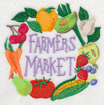 Farmers Market Vegetables in Watercolor