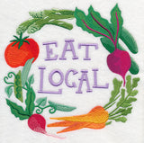 Eat Local Vegetables in Watercolor