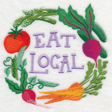 Eat Local Vegetables in Watercolor