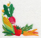 Fresh Vegetables in Watercolor Corner