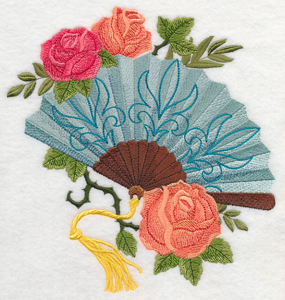 Jane's Fan with Roses
