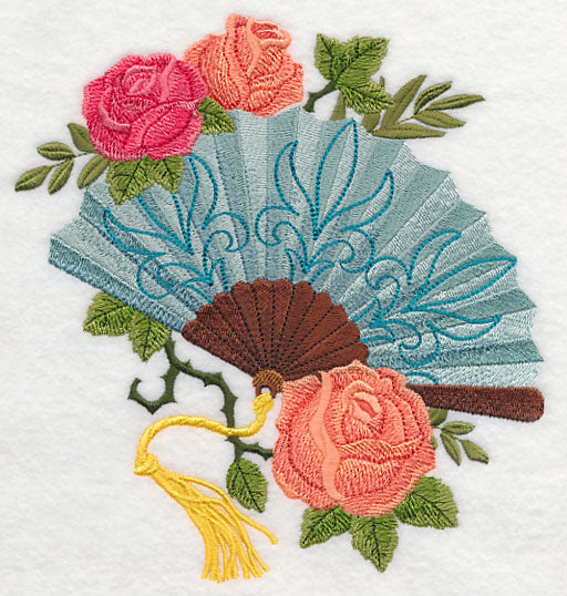 Jane's Fan with Roses