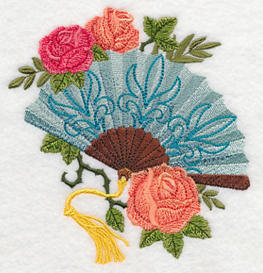Jane's Fan with Roses