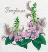 Foxgloves with Flourish