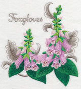 Foxgloves with Flourish