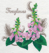 Foxgloves with Flourish