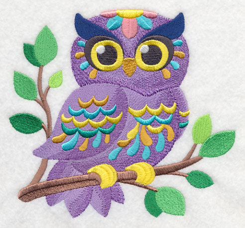 Flower Power Baby Owl