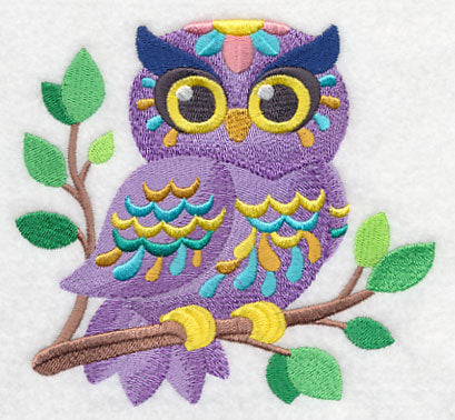 Flower Power Baby Owl