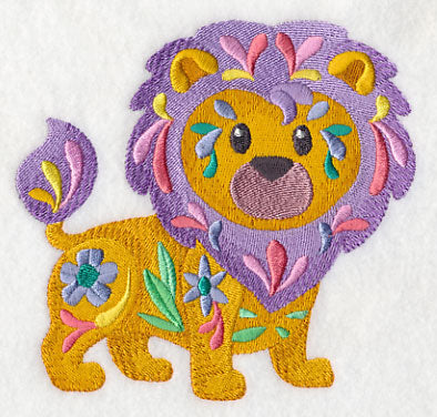 Flower Power Baby Lion