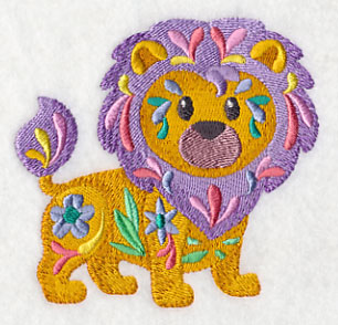 Flower Power Baby Lion