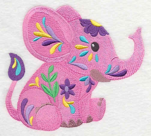 Flower Power Baby Elephant