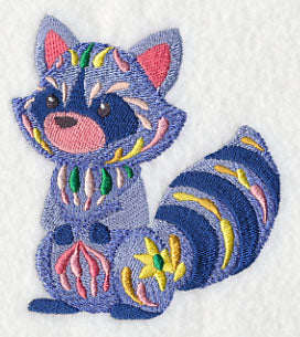 Flower Power Baby Raccoon