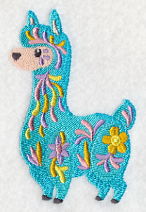 Flower Power Baby Llama