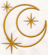 Moon and Stars (Goldwork)
