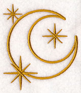 Moon and Stars (Goldwork)
