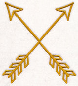 Crossed Arrows (Goldwork)
