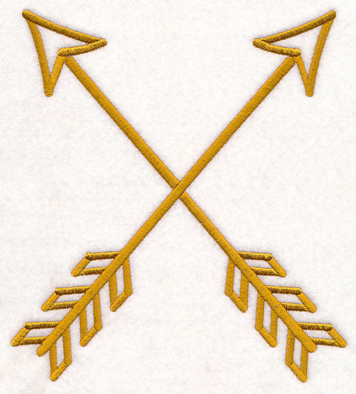 Crossed Arrows (Goldwork)