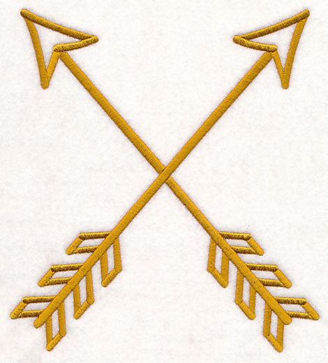 Crossed Arrows (Goldwork)