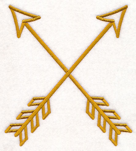 Crossed Arrows (Goldwork)