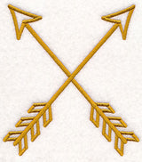 Crossed Arrows (Goldwork)