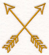 Crossed Arrows (Goldwork)