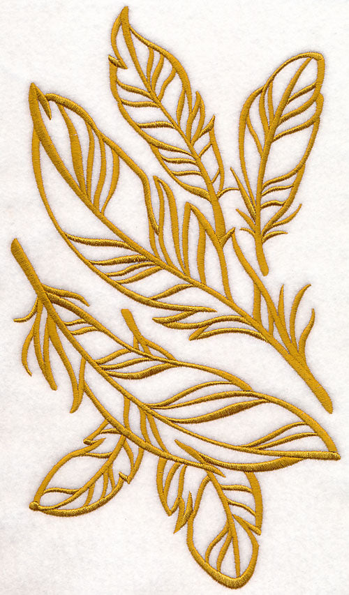 Feathers (Goldwork)