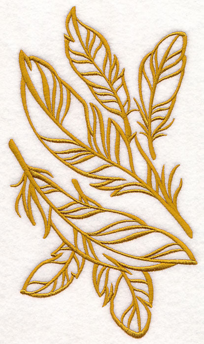 Feathers (Goldwork)