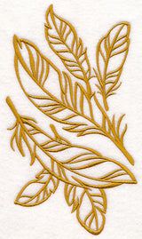 Feathers (Goldwork)