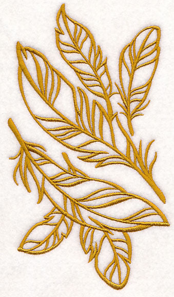 Feathers (Goldwork)