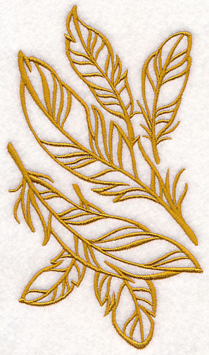 Feathers (Goldwork)