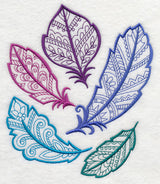 Mehndi Feather Collage