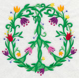 Vines and Blooms Peace Sign