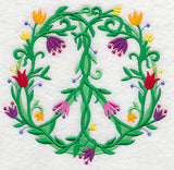 Vines and Blooms Peace Sign