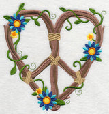 Branches and Daisies Peace Sign
