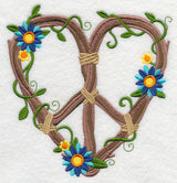 Branches and Daisies Peace Sign