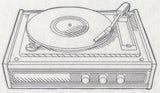 Record Player Etching