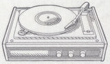 Record Player Etching
