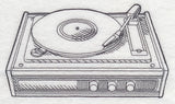 Record Player Etching