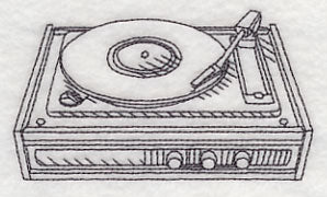Record Player Etching