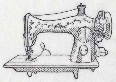 Sewing Machine Etching