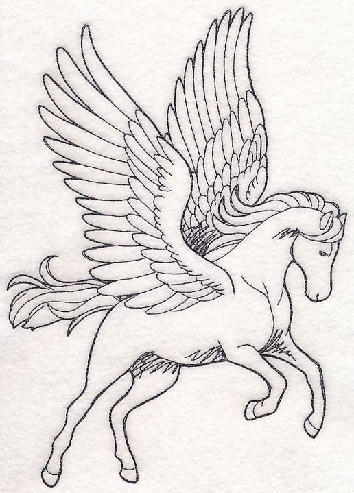 Pegasus Etching