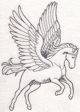 Pegasus Etching
