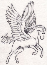 Pegasus Etching